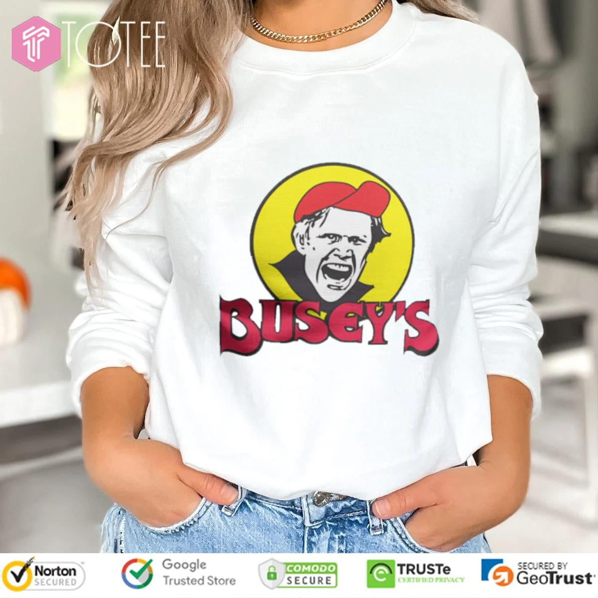 Gary Busey Parody Buc-Ees sweatshirt
