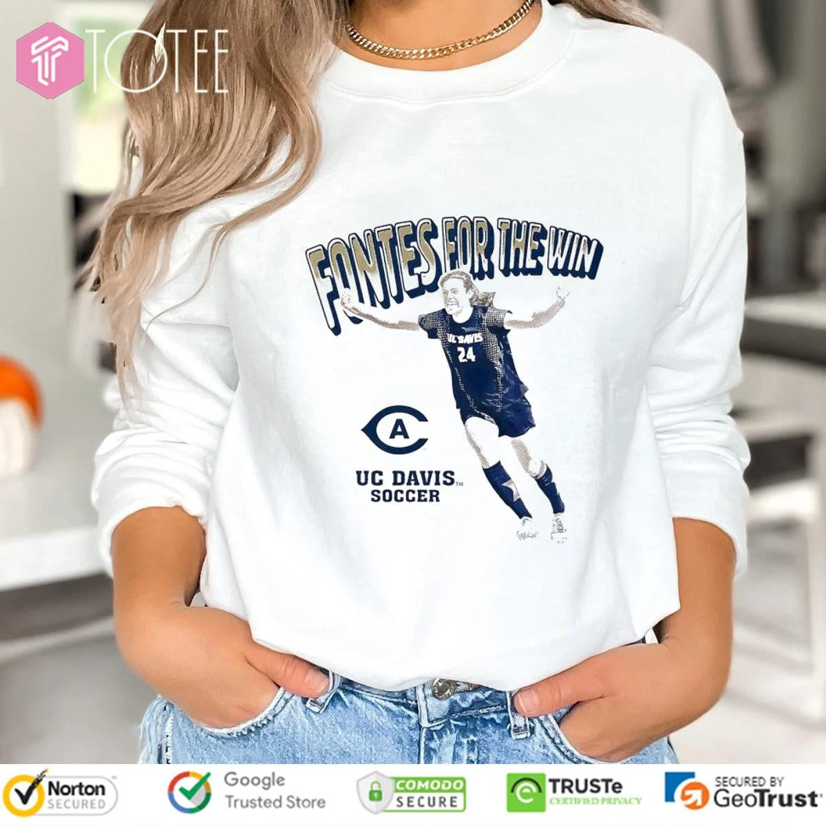 Genavieve Fontes For The Win Uc Davis Soccer Shirt