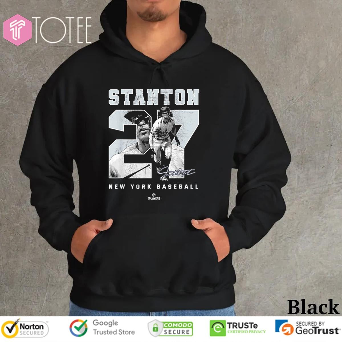 Giancarlo Stanton 27 New York Yankees Baseball Signature T-shirt