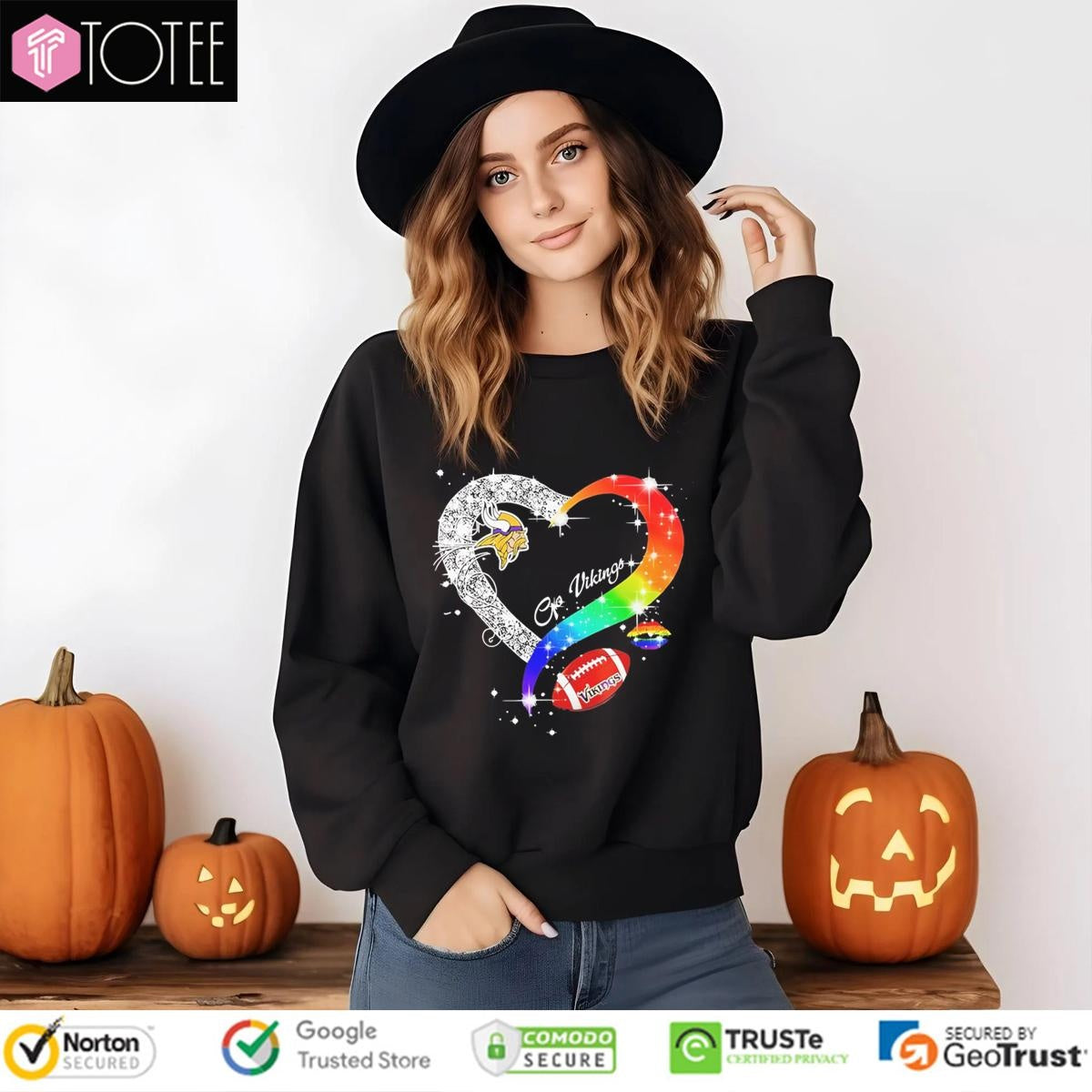 Go Minnesota Vikings Diamond Heart Lgbt Pride T-shirt