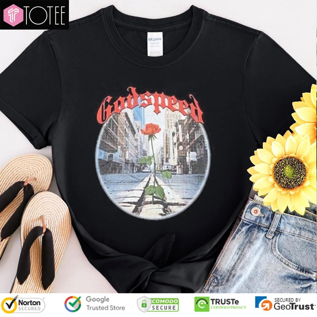 Godspeed Black Rose T-shirt