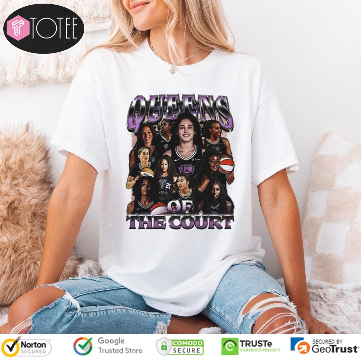 Golden State Valkyries Queens Of The Court Wnba All Star 2025 T-shirt