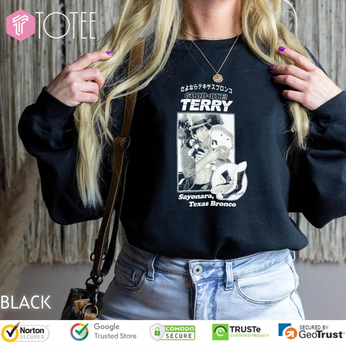 Good Bye Terry Sayonara Texas Bronco T-shirt