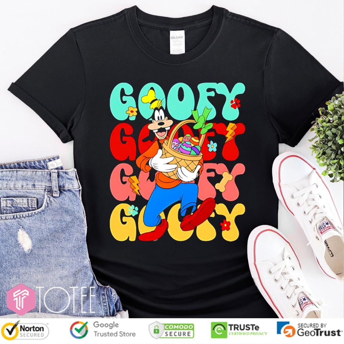 Goofy Disney Cartoon Cute Vintage T-shirt