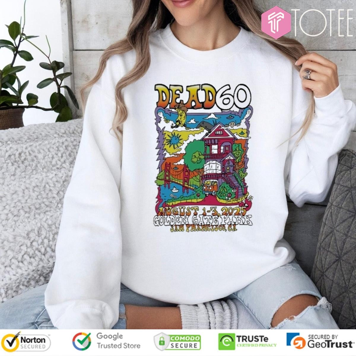 Grateful Dead 60 Years Golden Gate Park San Francisco Ca 2025 T-shirt