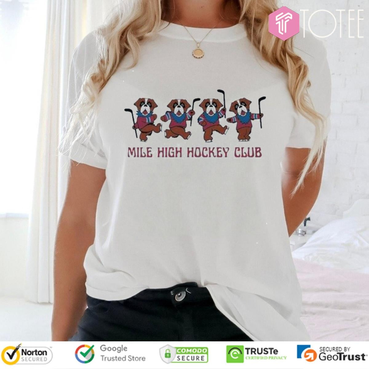 Grateful Dead Colorado Avalanche Mile High Hockey Club T-shirt