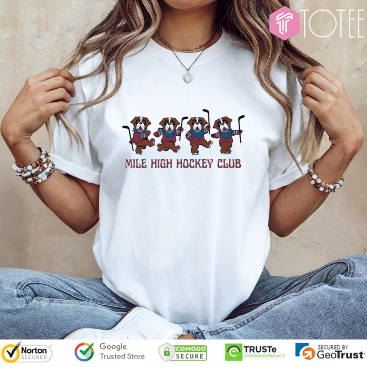 Grateful Dead Colorado Avalanche Mile High Hockey Club T-shirt