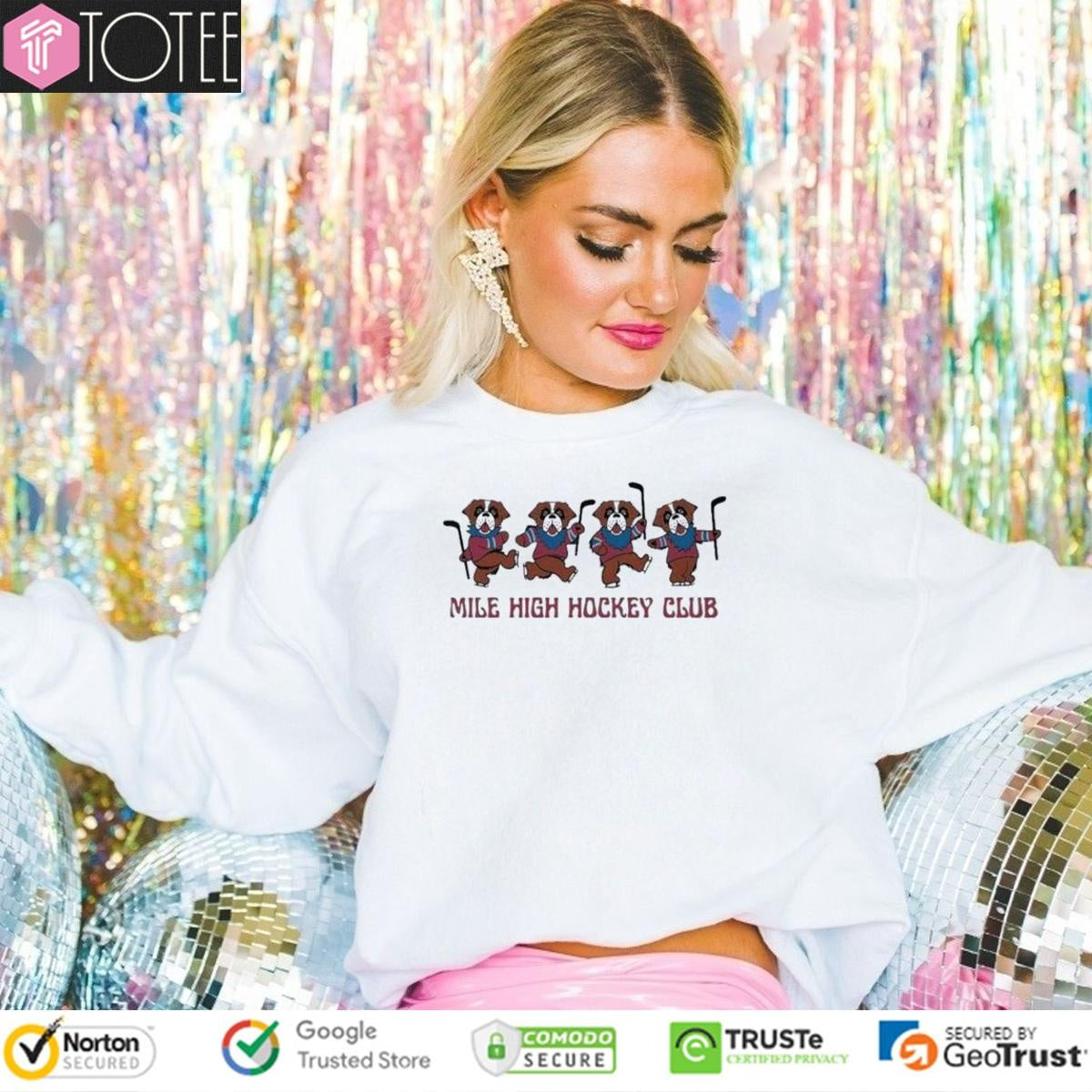 Grateful Dead Colorado Avalanche Mile High Hockey Club T-shirt
