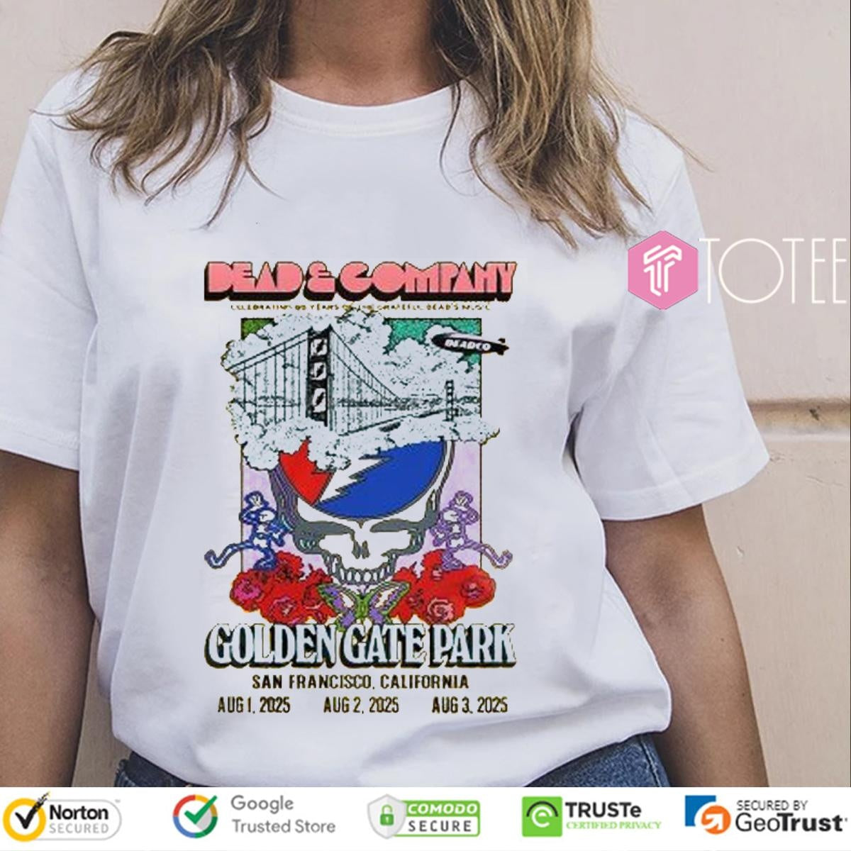 Grateful Dead Golden Gate Park 60 Years So Far T-shirt