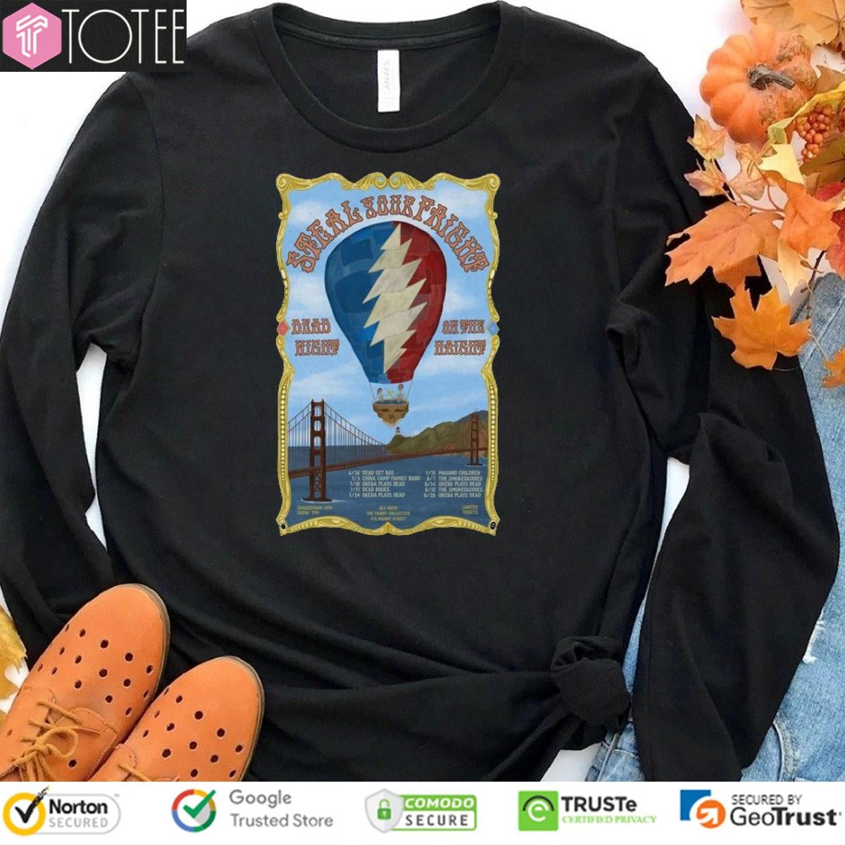 Grateful Dead Steal Your Faight Dead Night On The Haight Hot Air Balloon T-shirt