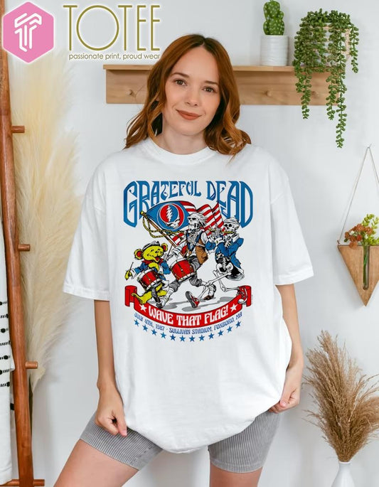 Grateful Dead Wave That Flag Happy 4Th Of July T-shirt