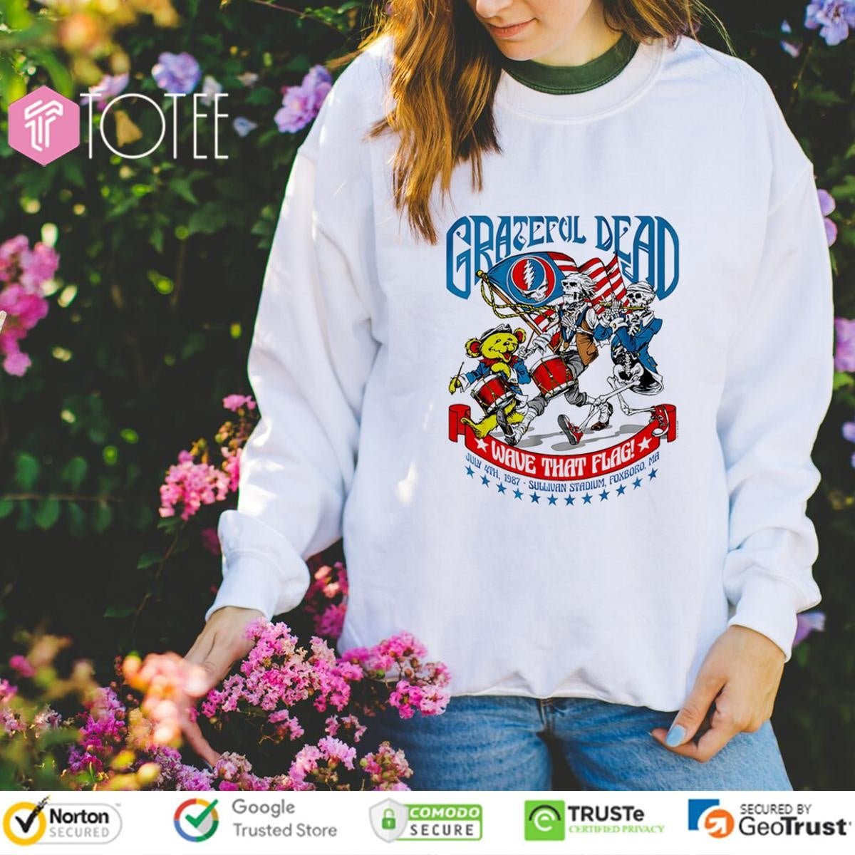 Grateful Dead Wave That Flag Happy 4Th Of July T-shirt