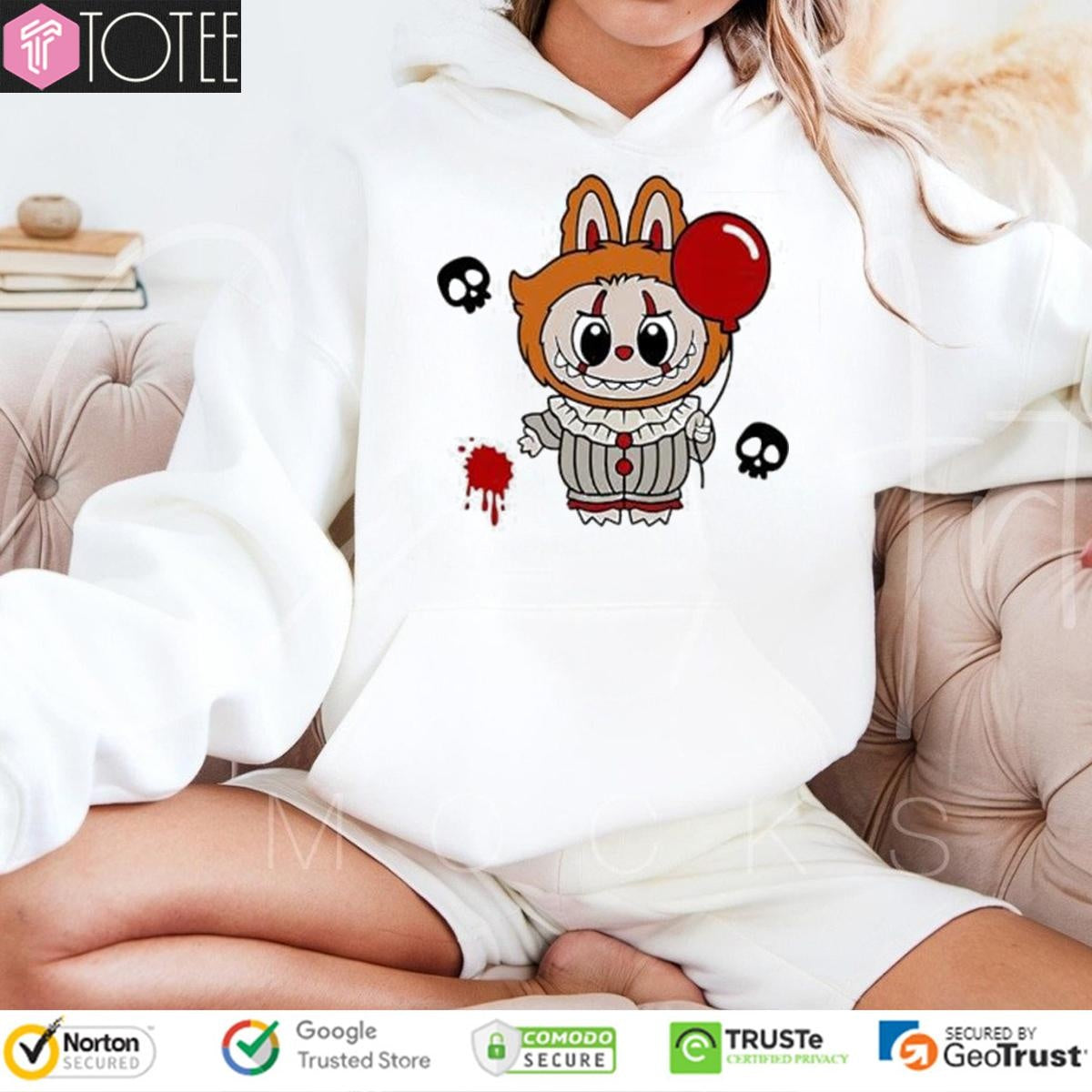 Halloween Labubu Pennywise Monsters T-shirt