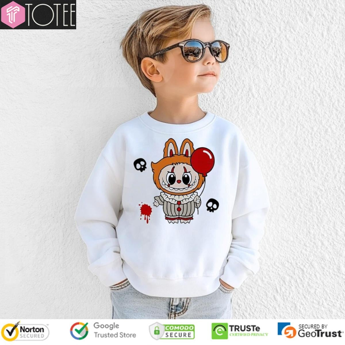 Halloween Labubu Pennywise Monsters T-shirt