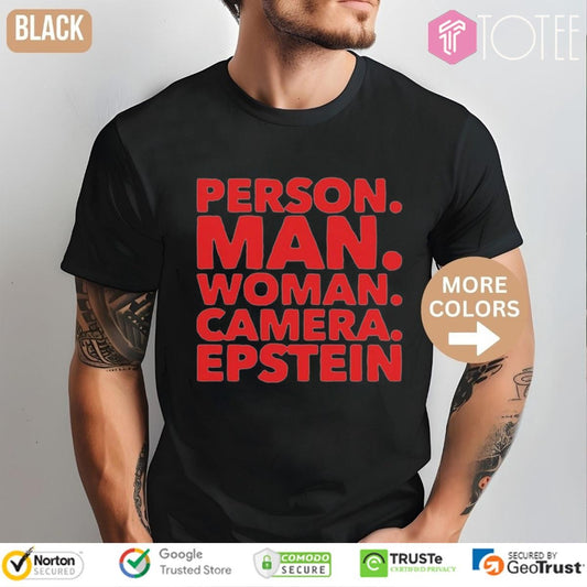 Harry Shannon Person Man Woman Camera Epstein T-shirt