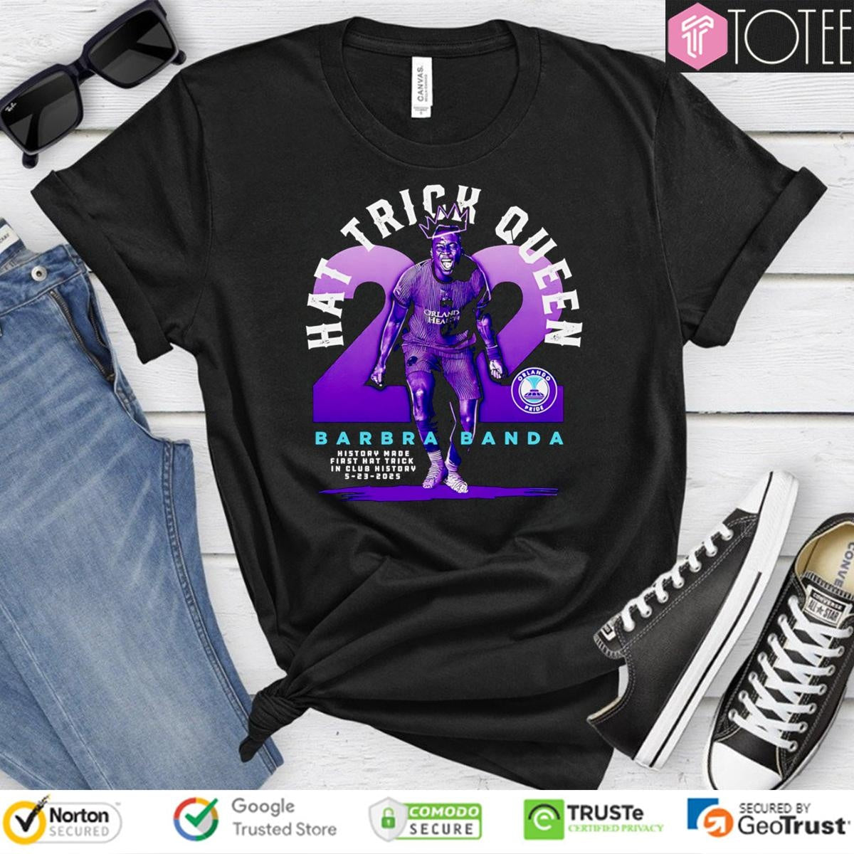 Hat Trick Queen Barbra Banda Orlando Pride Graphic T-shirt