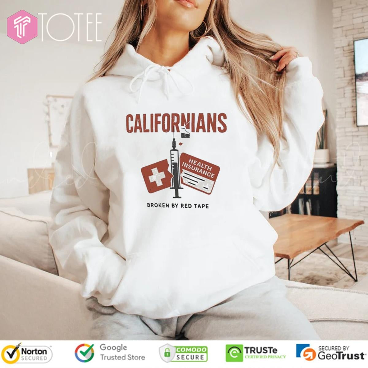 Health Insurance Californians Rians Broken By Red Tape T-shirt