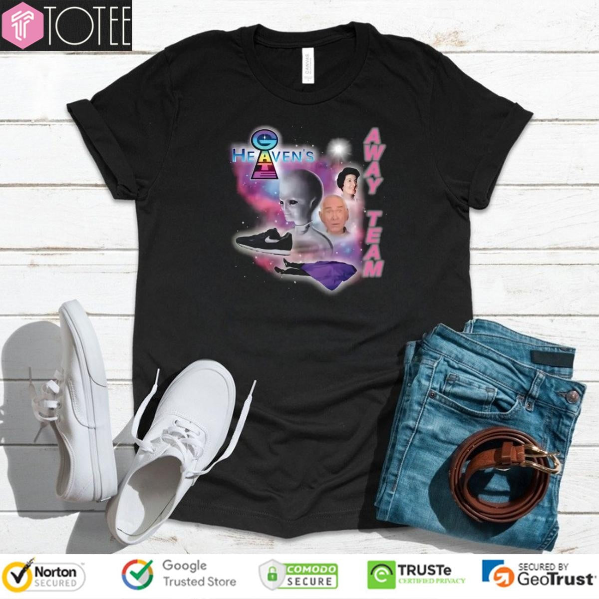 Heavens Gate Away Retro Bootleg T-shirt