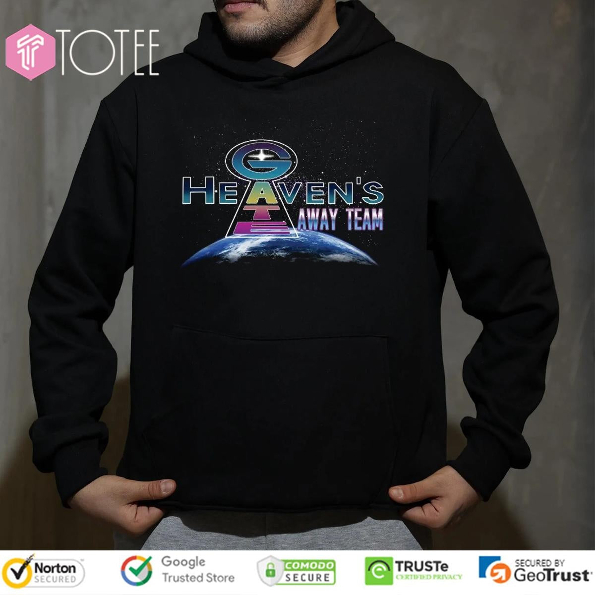 Heavens Gate Away Team Space Graphic T-shirt