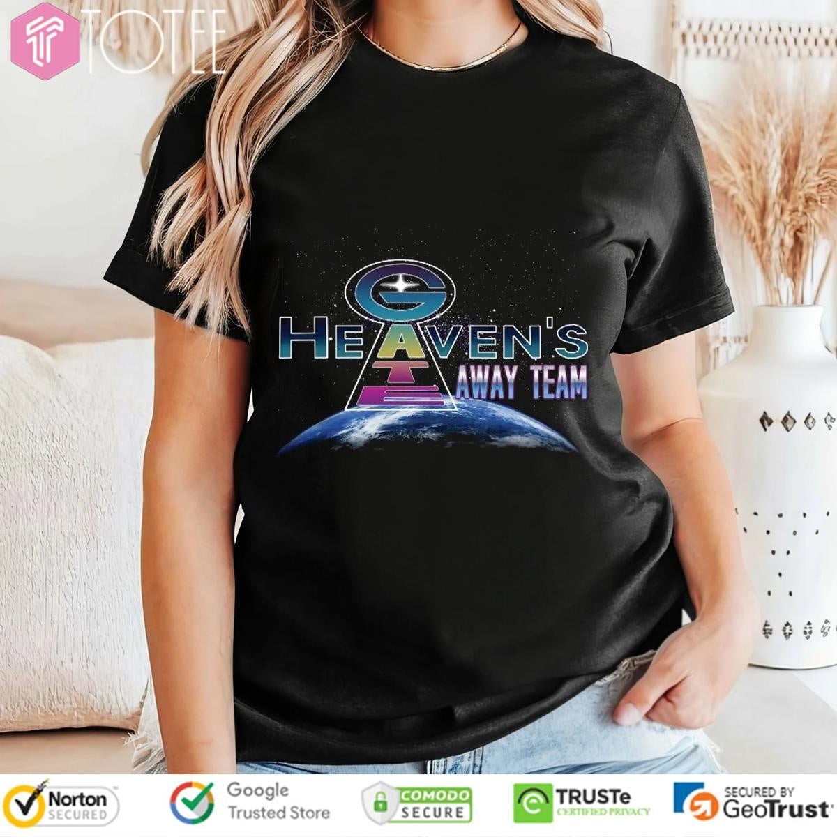 Heavens Gate Away Team Space Graphic T-shirt