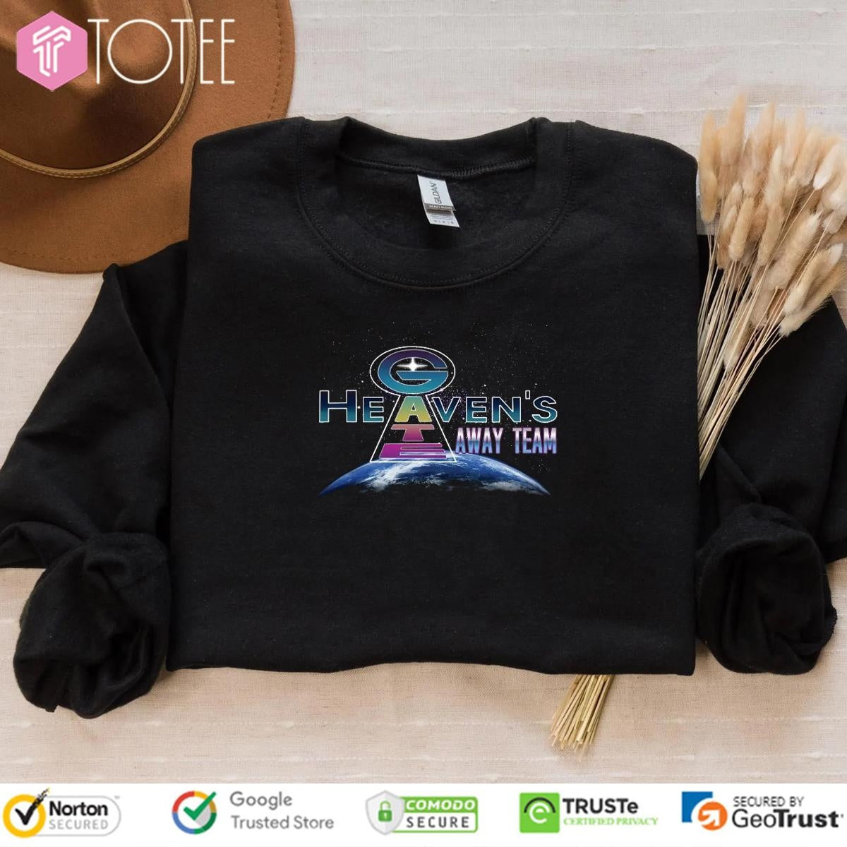 Heavens Gate Away Team Space Graphic T-shirt