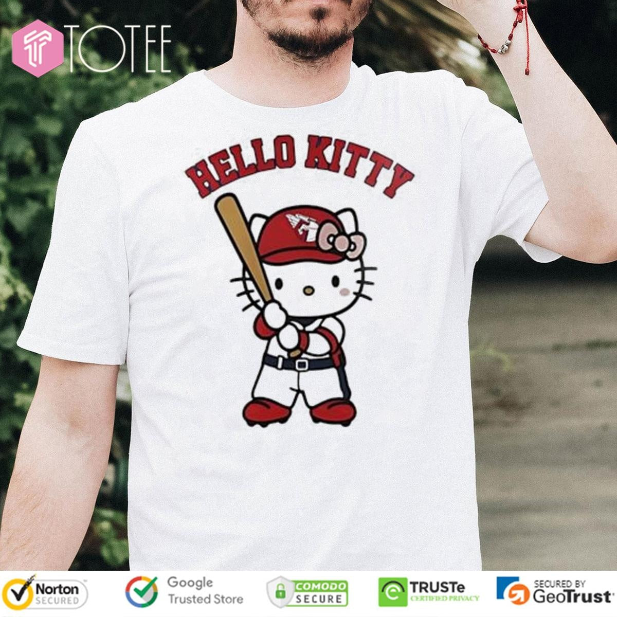 Hello Kitty Cleveland Guardians Baseball T-shirt