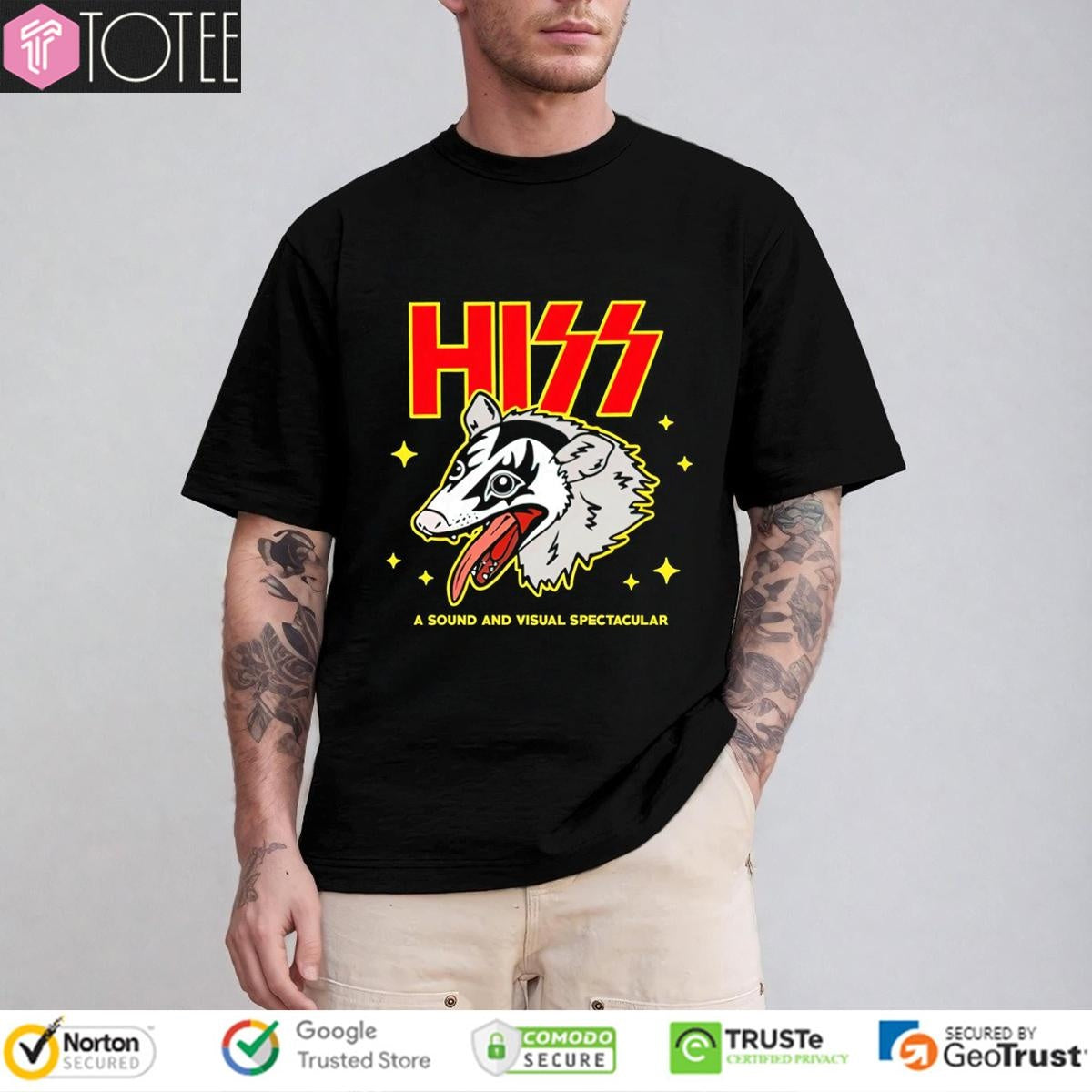 Hiss A Sound And Visual Spectacular Possum Ver Kiss T-shirt