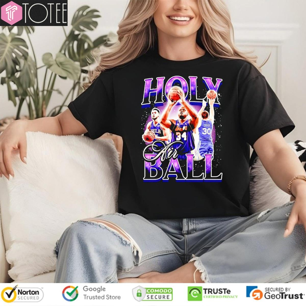 Holy Air Ball Shaquille Oneal Stephen Curry Vintage Bootleg T-shirt