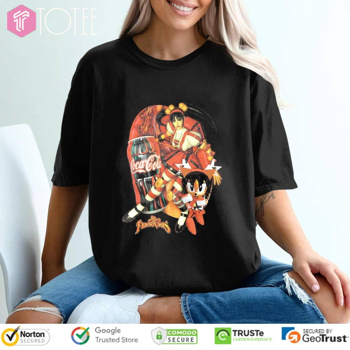 Honey Fighting Vipers Coca Cola Vintage Bootleg T-shirt