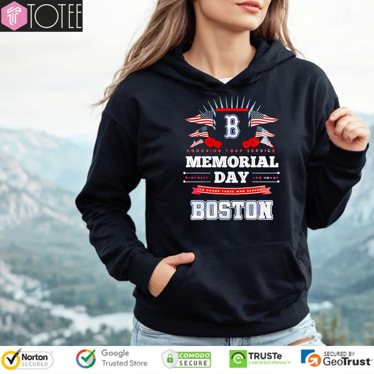 Honoring Your Service Memorial Day Boston Red Sox Baseball T-shirt