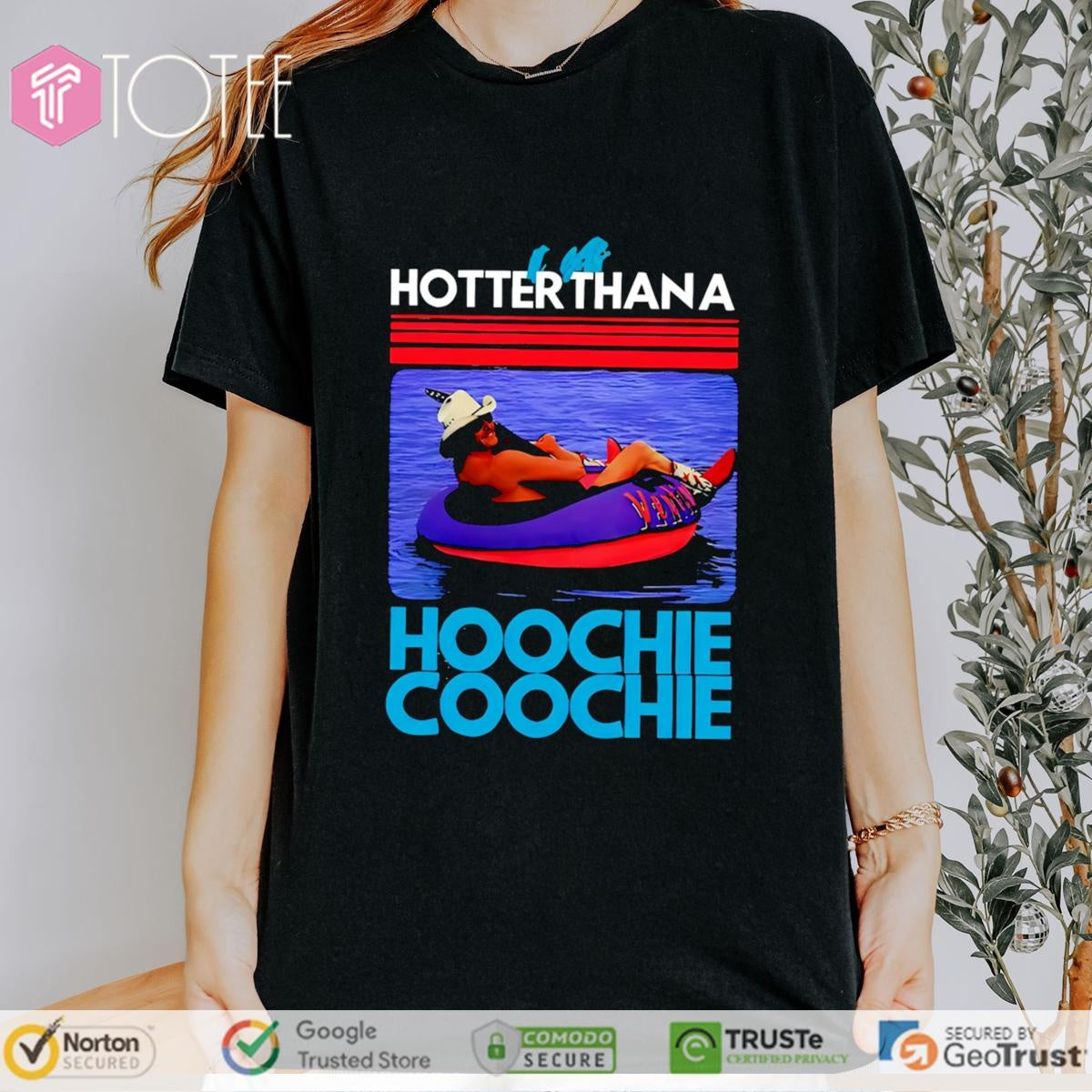 Hotter Than A Hoochie Coochie Alan Jackson Music Summer Retro T-shirt