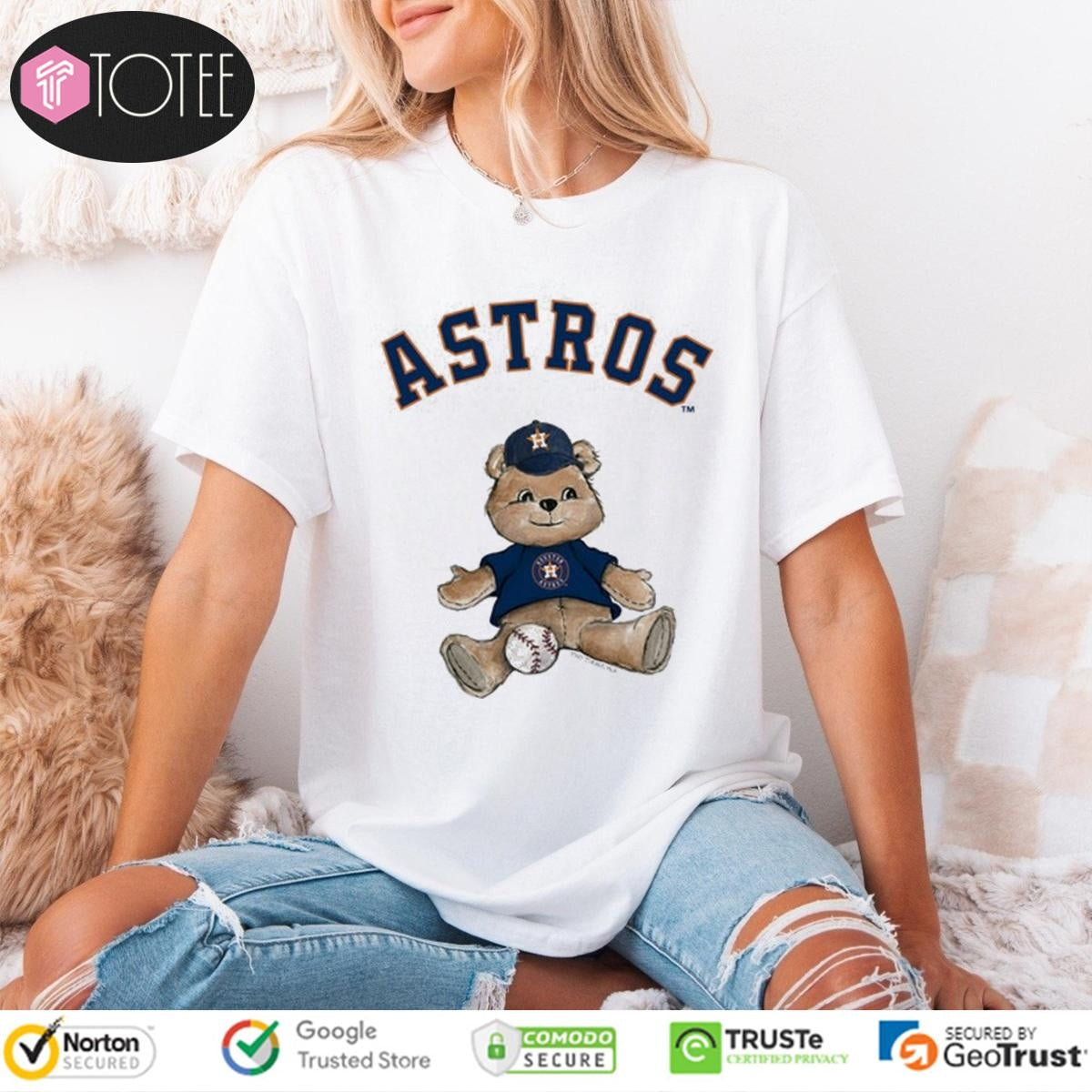 Houston Astros Tiny Turnip Teddy Bear T-shirt