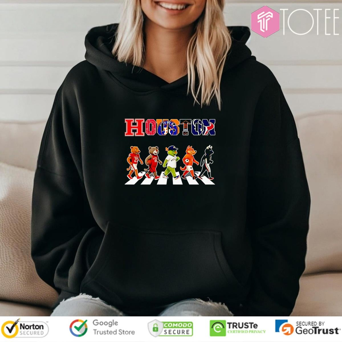 Houston Sports Chibi Mascot Cross Road T-shirt