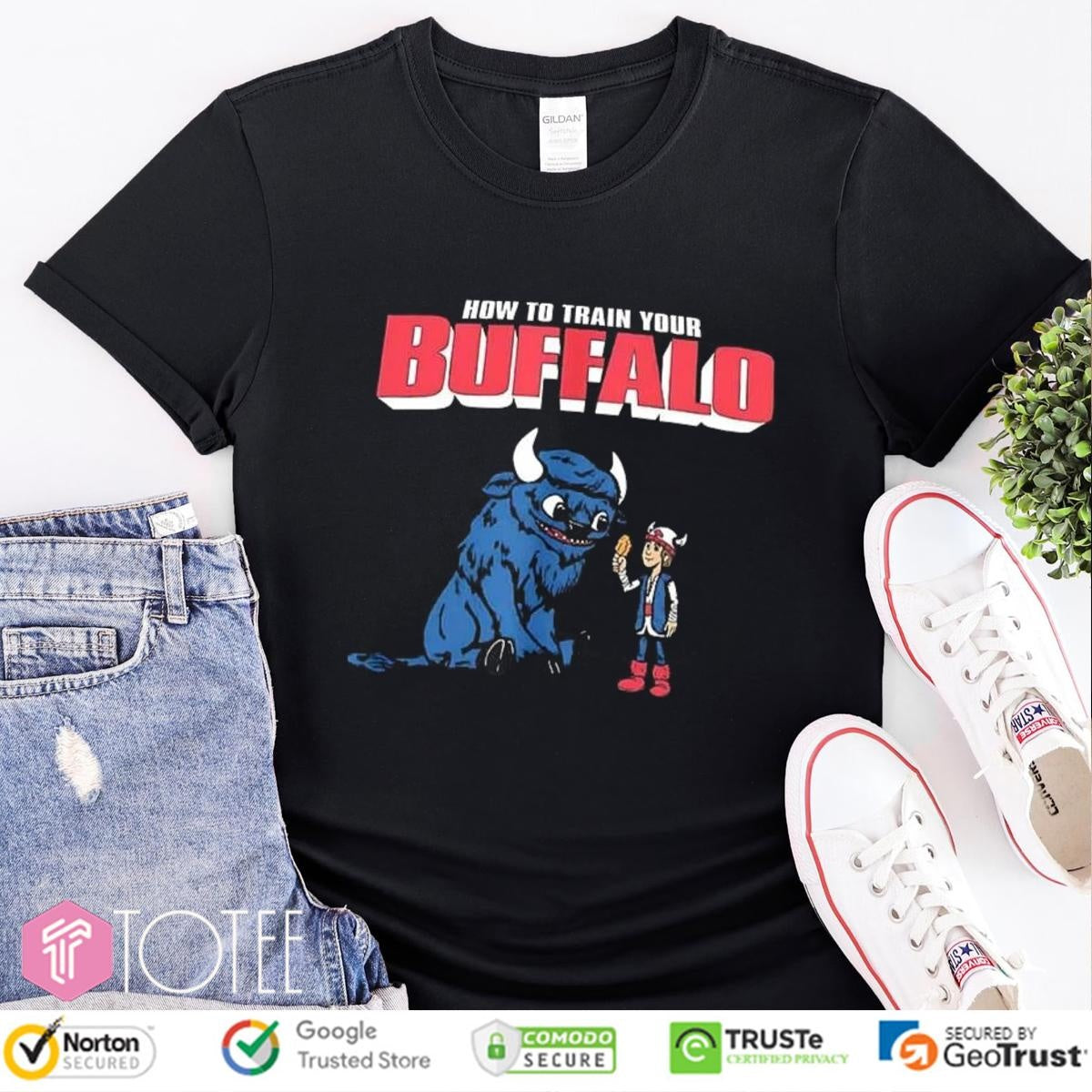 How To Train Your Buffalo Parody Buffalo Bills How To Train Your Dragon T-shirt