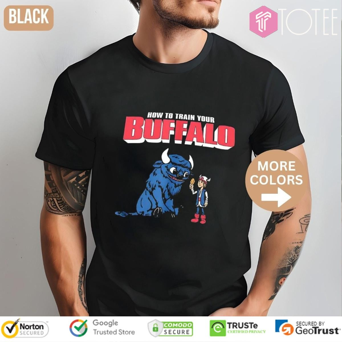 How To Train Your Buffalo Parody Buffalo Bills How To Train Your Dragon T-shirt