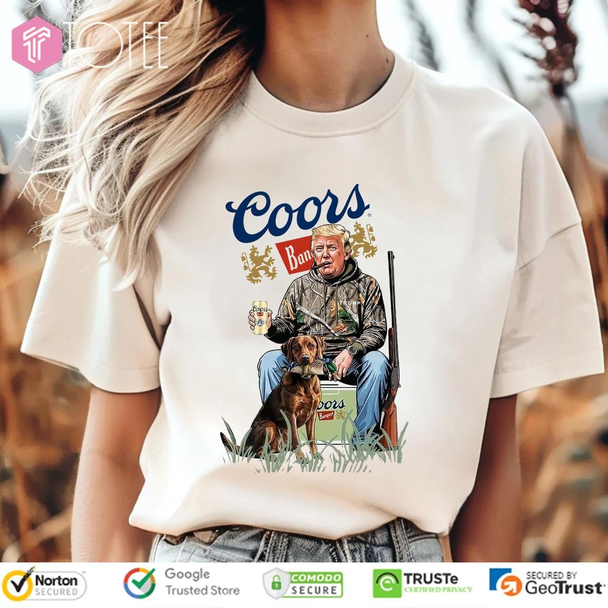 Hunter Trump Coors Banquet Beer No Kings In America T-shirt