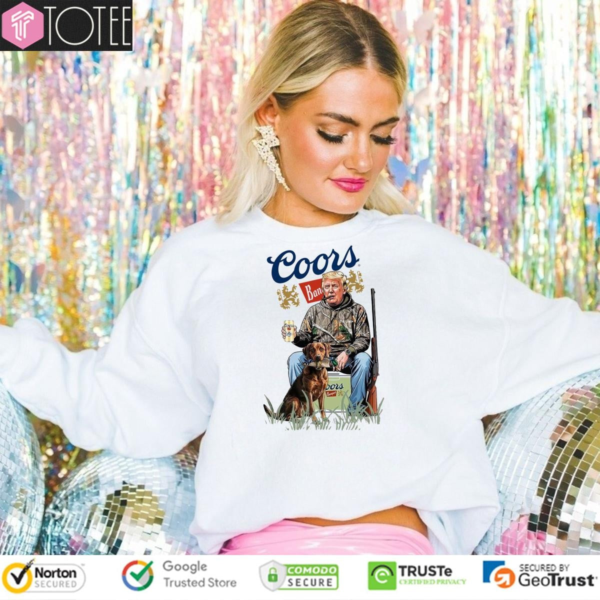 Hunter Trump Coors Banquet Beer No Kings In America T-shirt