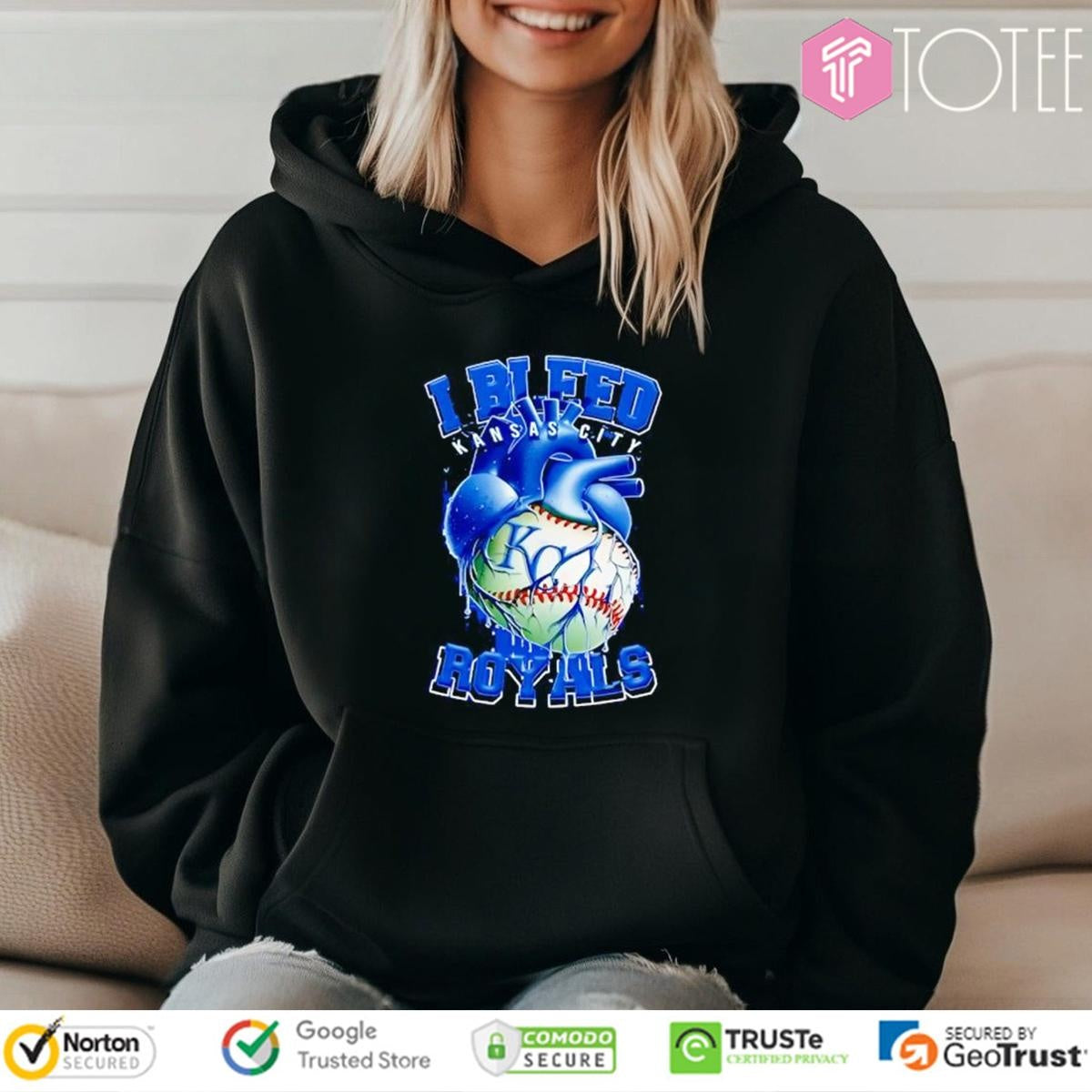 I Bleed Kansas City Royals Baseball Heart T-shirt