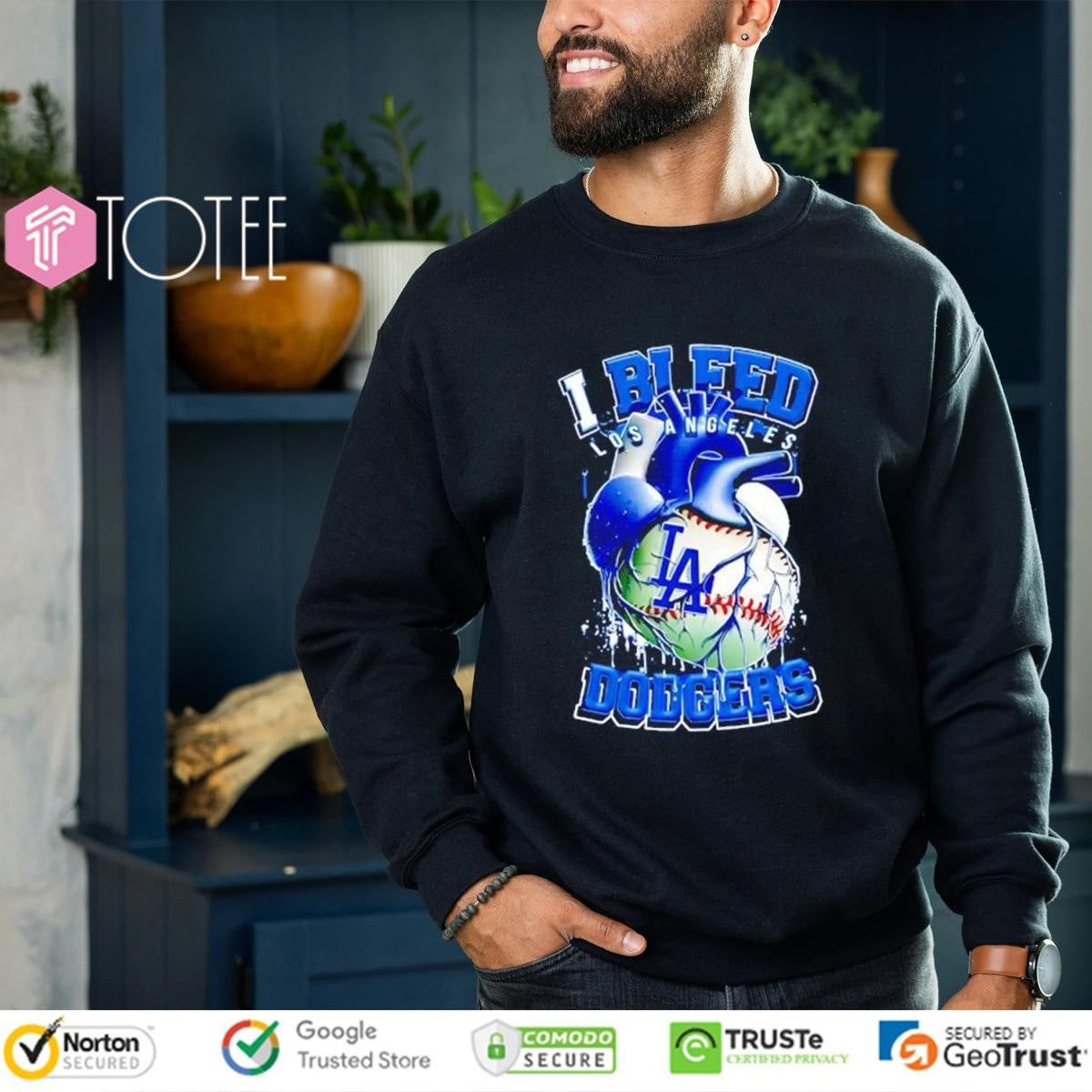 I Bleed Los Angeles Dodgers Baseball Heart T-shirt