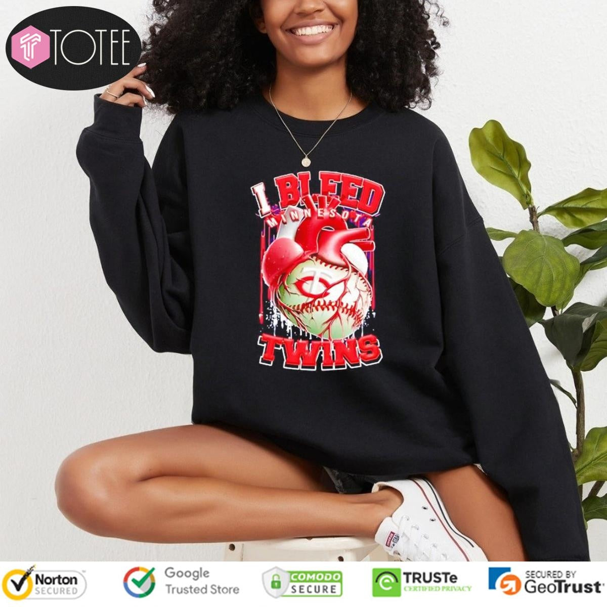I Bleed Minnesota Twins Baseball Heart T-shirt