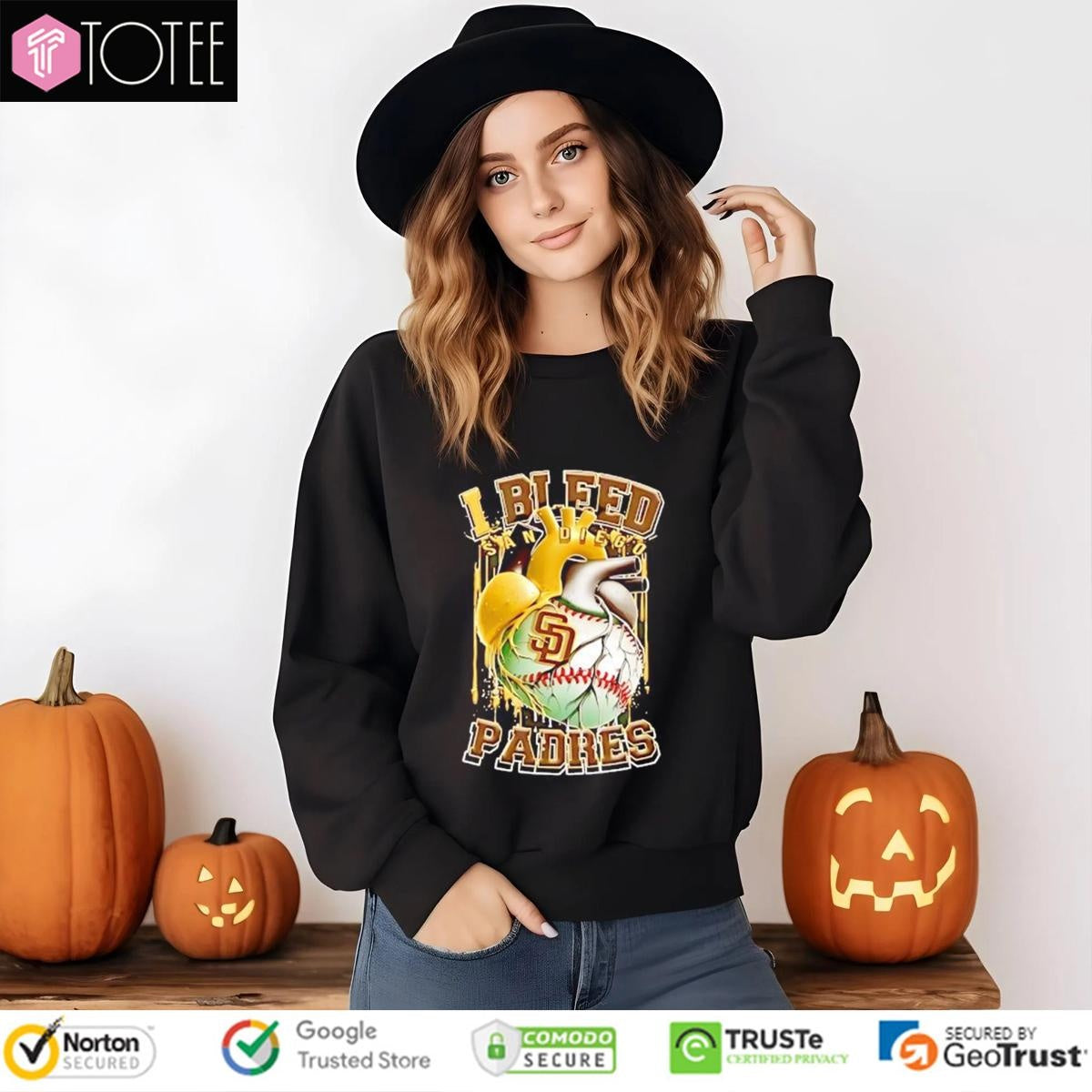 I Bleed San Diego Padres Baseball Heart T-shirt