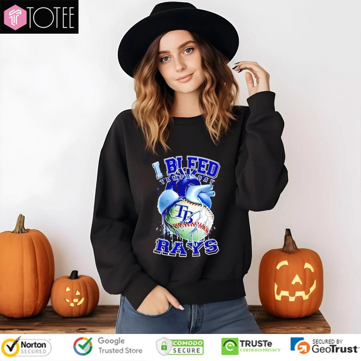 I Bleed Tampa Bay Rays Baseball Heart T-shirt