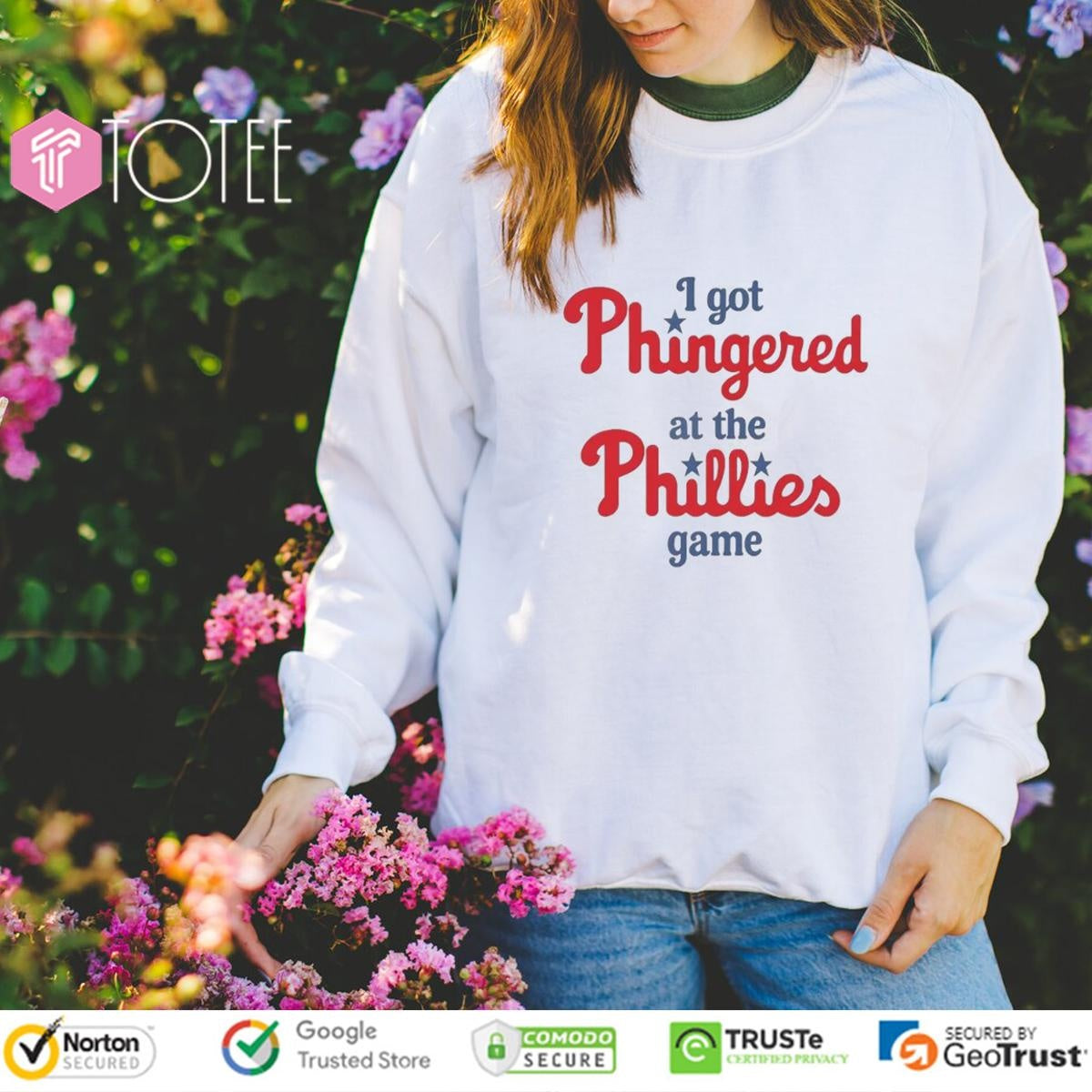 I Got Phingered At The Phillies Game Philadelphia Phillies Baseball T-shirt