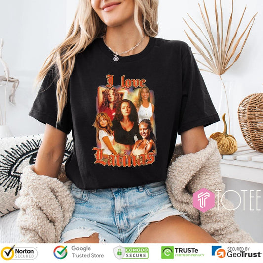 I Love Latinas Vintage Bootleg T-shirt