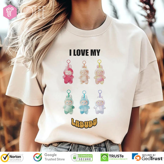I Love My Labubu Monsters T-shirt
