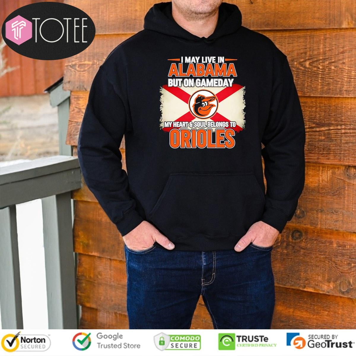 I May Live In Alabama But On Gameday My Heart Soul Belongs To Baltimore Orioles T-shirt