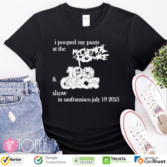 I Pooped My Pants At The My Chemical Romance & 100 Gecs T-shirt