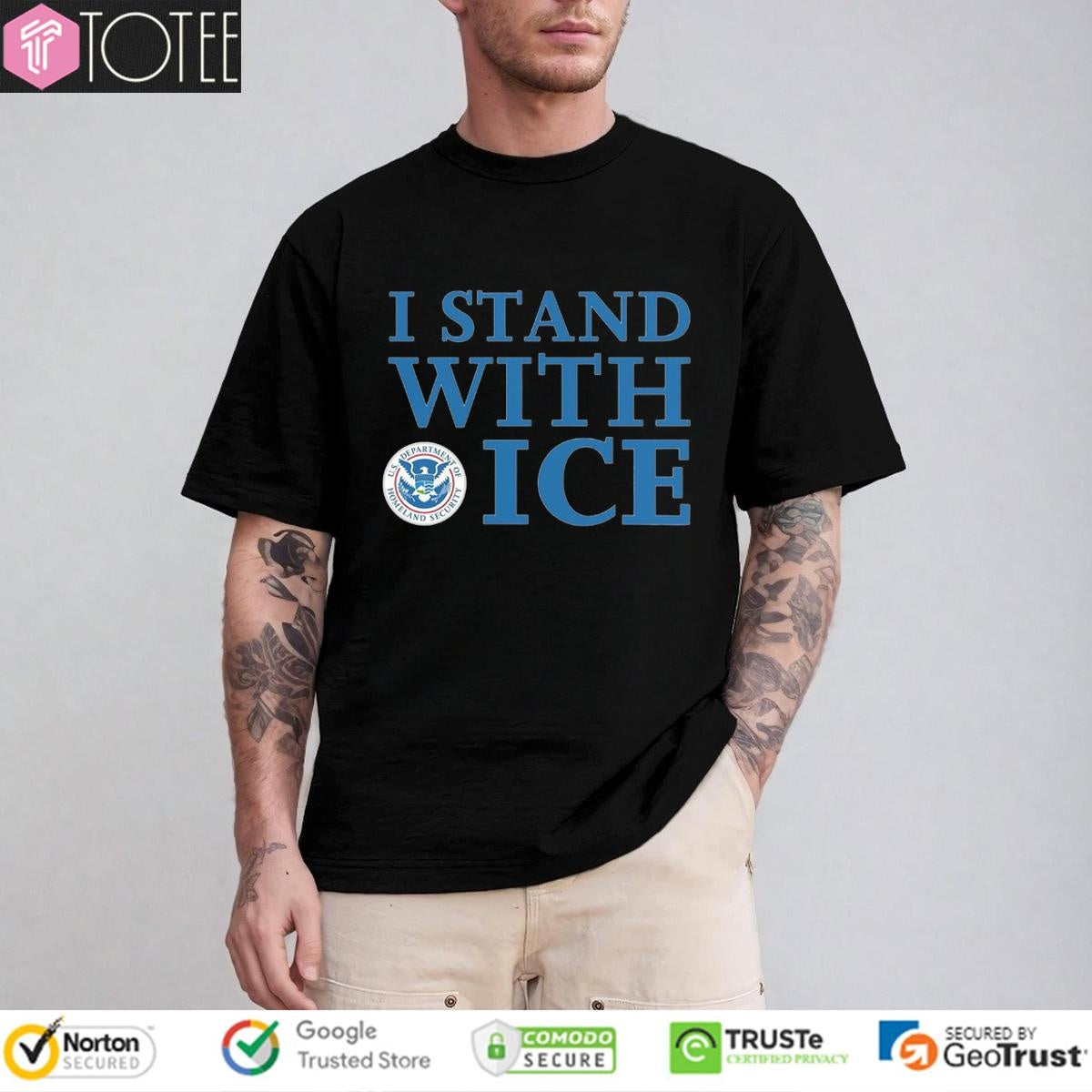 I Stand With Ice U.S. Department Of Homeland Security T-shirt