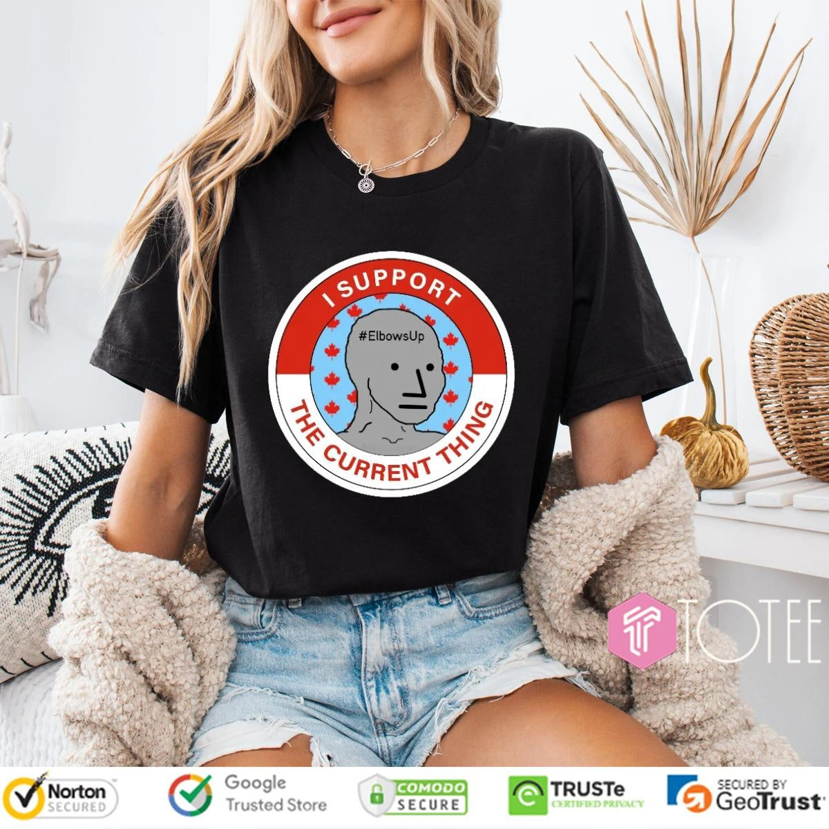 I Support The Current Thing Elbowsup T-shirt