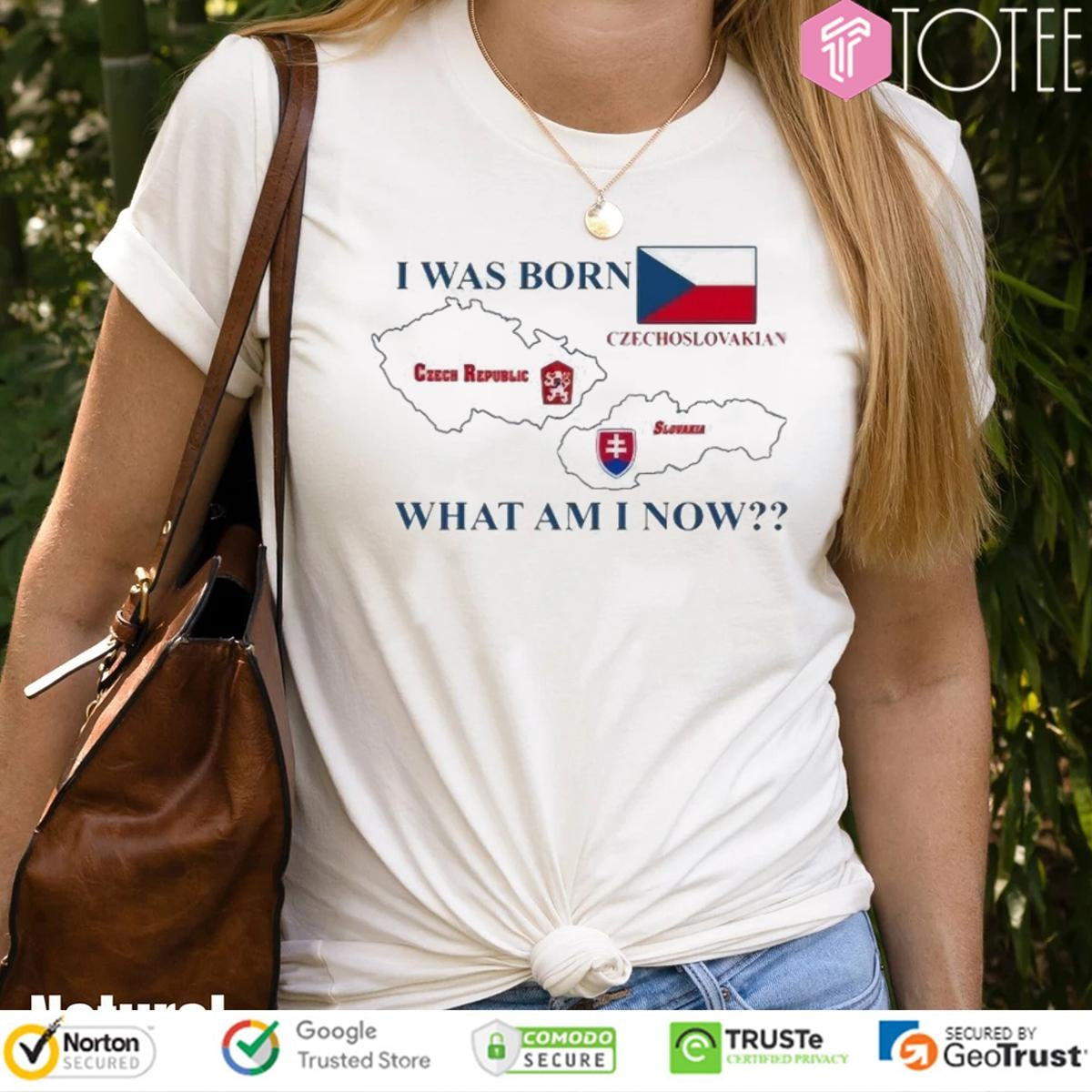 I Was Born Czechoslovakian Czech Republic Slovakia What Am I Now T-shirt